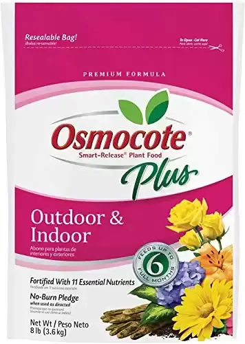 Osmocote Smart-Release Plant Food Plus для наружного и внутреннего использования, 8 фунтов