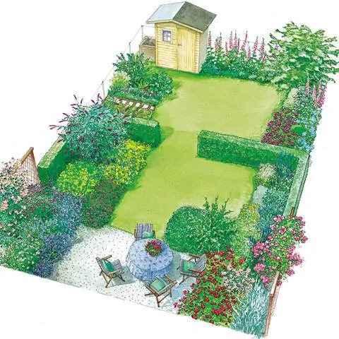 Через несколько лет сад уже достоин внимания