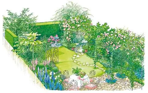 Романтический дизайн сада