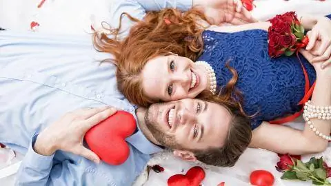 День святого Валентина: влюбленная пара