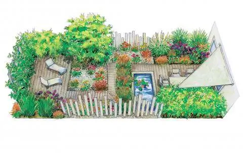 Современный террасный сад