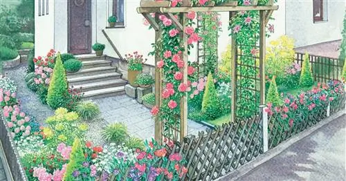 Двор перед домом: романтический или деревенский