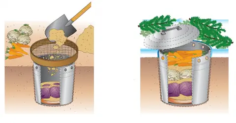 Паровая соковыжималка как хранилище для овощей