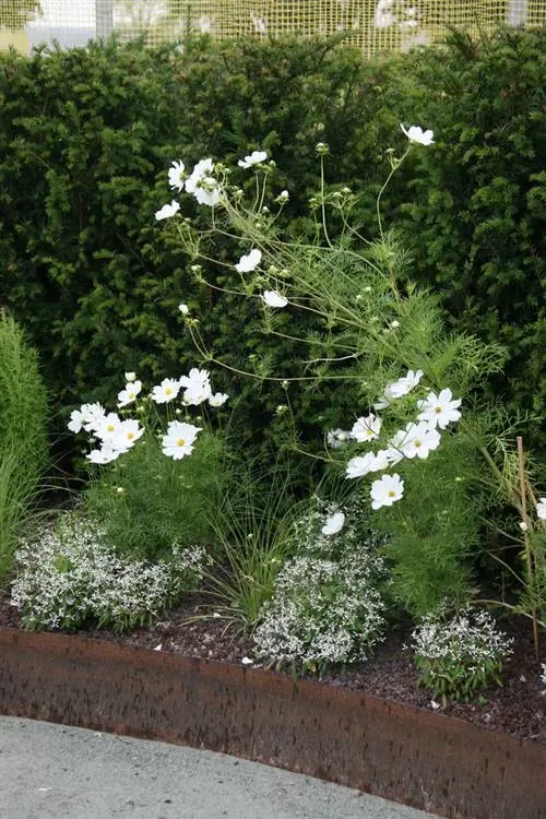 Кромка кровати из кортеновской стали