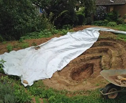 Разложите защитный флис