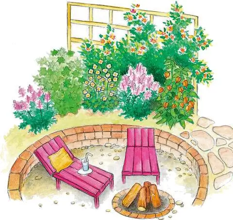 Идея дизайна с камином