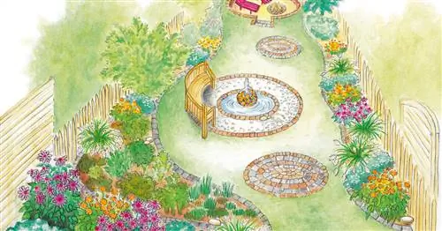 Разнообразие в саду таунхауса