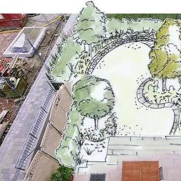 деревья в дизайне сада