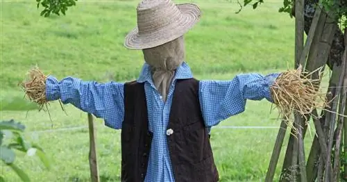 Изготовление пугала для сада