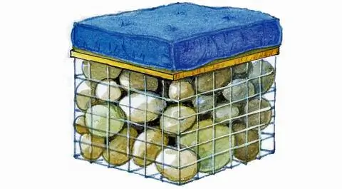 Габион для отдыха