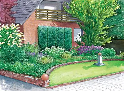 Столб переднего двора с глиняным шаром