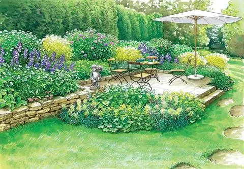 Идея дизайна: Сиденье-ложе с цветущей рамой