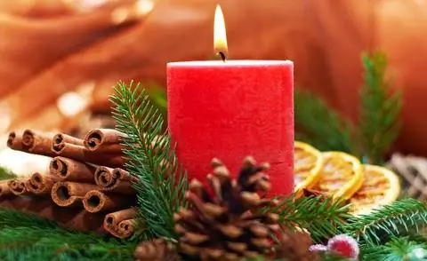 столб свечи