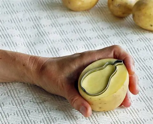 Картофельная печать шаг 1