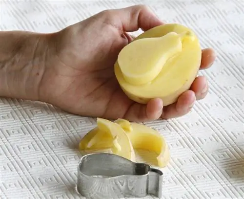 Картофельная печать шаг 3