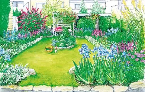 Травяная подушка и пчелиные полоски вокруг