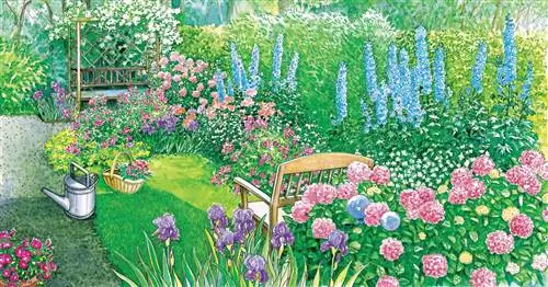 Две идеи для длинного узкого сада