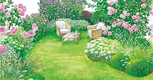 Место в море цветов