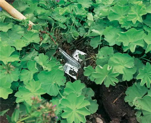 Выкопайте секцию лопатой