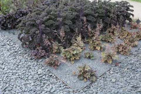 Разграничение металлической рейкой