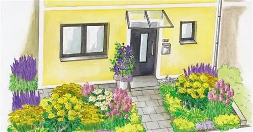 Для пересадки: клумба из роз во дворе