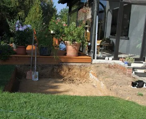 яма для пруда