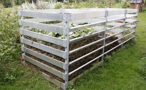 Компостная площадка с 3-х камерным принципом