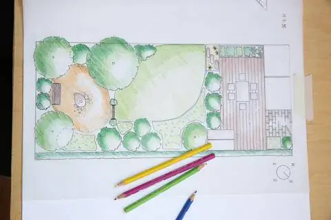 Планировка сада на бумаге