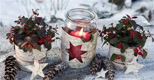 Новогоднее украшение из бересты