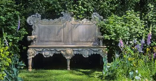 Каменные скамейки для сада