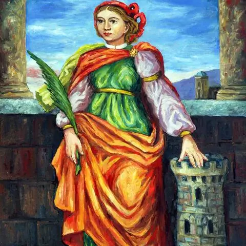 Картина святой Варвары