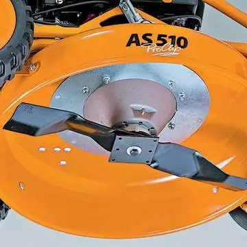 Вид на режущую деку снизу