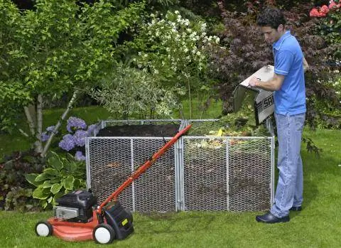 Опорожните травосборник газонокосилки