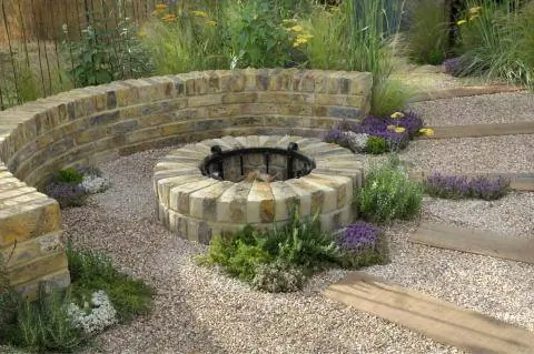 Кирпичный камин