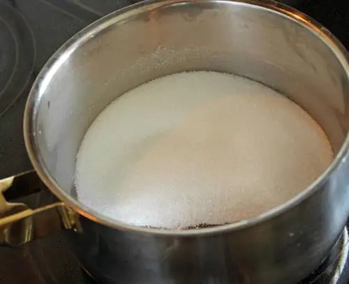 нагреть сахар