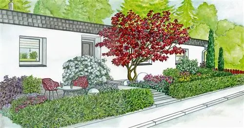 Передний двор становится привлекательным входом