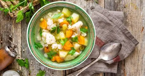 Домашний овощной бульон: веганский и умами