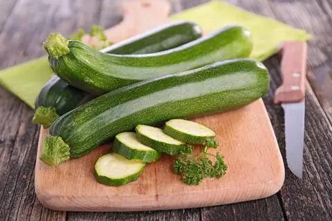 Нарезанные кабачки Нарезанные кабачки