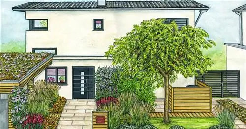 Так передний двор привлекает внимание