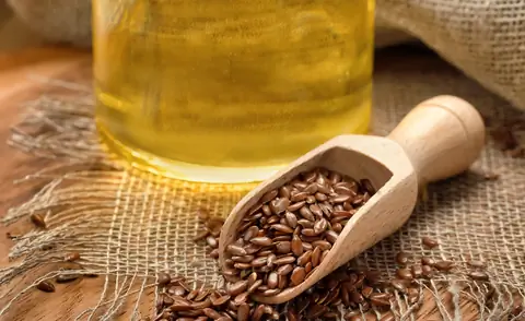 льняное масло и льняное семя