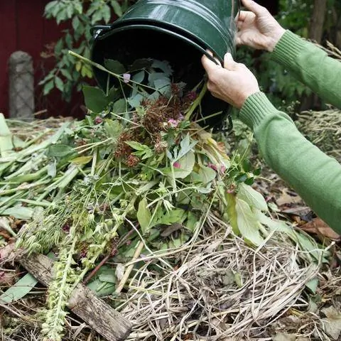 Смешайте отходы для компоста