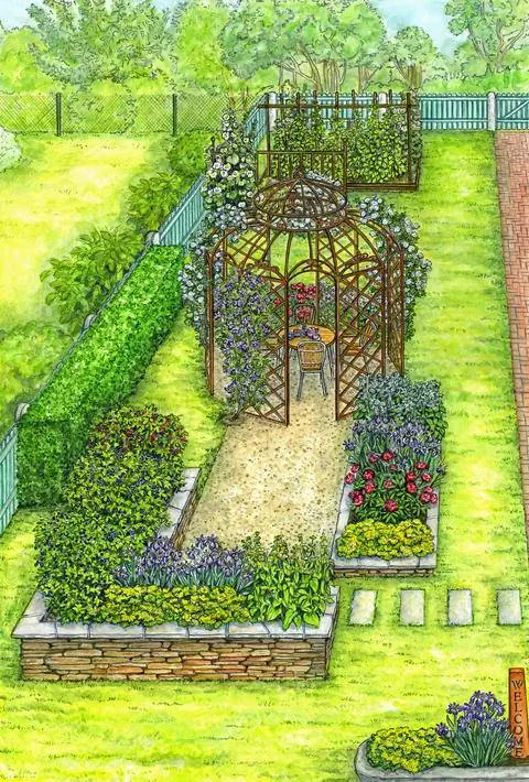 Романтическое место в павильоне