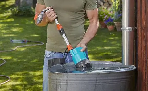 Насос для дождевой бочки Gardena с литий-ионным аккумулятором 18 В
