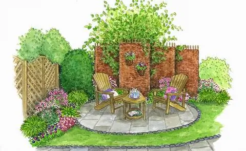 Для пересадки: небольшой садовый уголок для отдыха