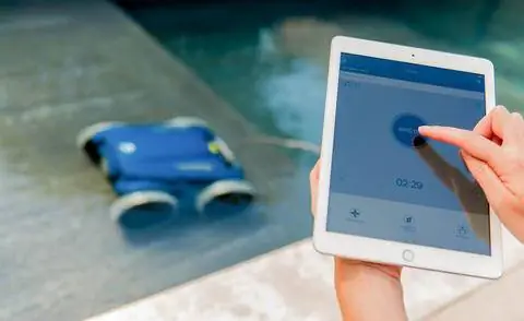 Робот для бассейна с управлением через приложение