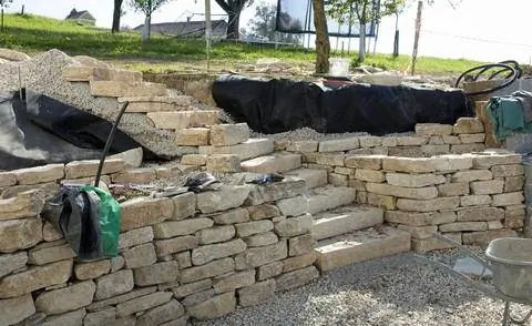 строительство подпорной стены