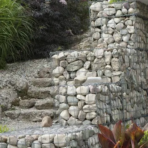 Габионная подпорная стенка