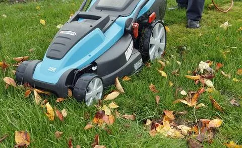 Стрижка газона осенью