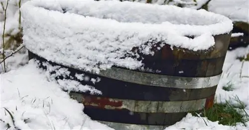 Защита от мороза дождевой бочки: на это нужно обратить внимание