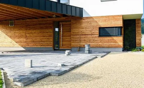 Вымощение большой террасы